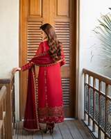 Collection de vêtements pour femmes indiens et pakistanais, Punjabi Dhoti et Salwar Kameez en soie anti-rides, pour mariage et fêtes, 6008