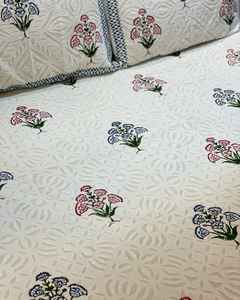 Premium Vintage Block printed Applique cutwork <b>Bedcover</b> Set Decorative <b>Bedcover</b> Bohemian Hotel Use Soft - Product Image 5