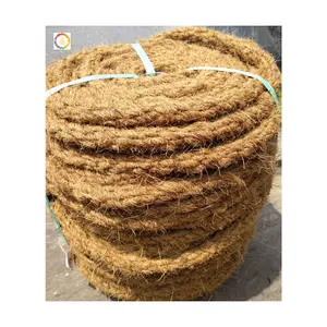 Cuerda de fibra de coco de alta duración, hecha de fibra de coco 100% Natural, origen en Vietnam, precio barato para el comprador