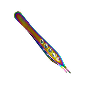 Adson Kocher Forceps 1x2 dientes con diseño de mango de agujero perforado Arco Iris Multicolor Acero inoxidable Medical Adson Forceps - Product Image 3