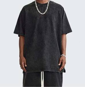 T-shirt formel personnalisé pour homme à manches longues, anti-plis, avec imprimé lettres, coupe ample, en coton biologique - Product Image 3