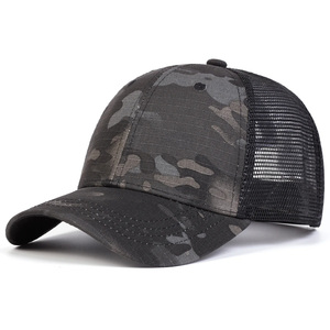 Sombrero de verano de rendimiento de béisbol personalizado vacaciones estilo camuflaje curvo estampado bordado logotipo gorra seca poliéster de ajuste rápido para adultos - Product Image 3