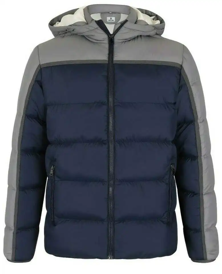 Wholesale Outdoor Light Warm Duck Feather Custom Logo Nylon Black Hooded Winter Bubble Puffer Jackets