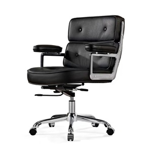 Modern Ergonomic Executive Office Chair Reclining Stainless Steel Swivel Adjustable Height <b>Computer</b> <b>Desk</b> Seat - Product Image 6