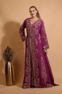 Nueva Abaya de Manga Larga de Modal para Mujer, Diseño Moderno para Adultos de Oriente Medio - Product Image 2