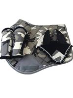 Jeu de coussinets de selle Matchy/Jeu de coussinets de selle de cheval/Coussinets de selle de sublimation Ensemble Matchy Tapis de selle de dressage équin Design Camo 2025