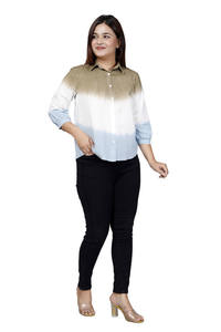 Chemises décontractées élégantes pour femmes Tye et Dyed Summer Wear - Product Image 3