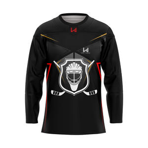 Camisetas de Hockey sobre Hielo Personalizadas con Transferencia de Calor, 100% Poliéster, para Adultos, Transpirables, Absorbentes de Humedad, Elásticas en Cuatro Direcciones - Product Image 3