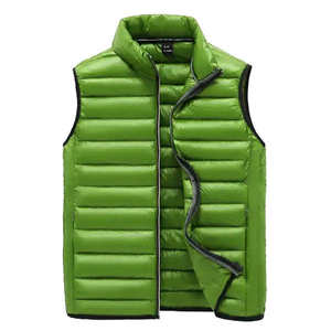 Custom Printed Men High Quality Custom Colors Half Sleeves Puffer <b>Quilted</b> <b>Waistcoat</b> Bubble Jacket Vests - Product Image 3