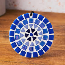 Meilleures fournitures sous-verre en mosaïque Bonne vente Design unique fait à la main fabricant Accueil Table Ware verre sous-verre en mosaïque Meilleur design - Product Image 2