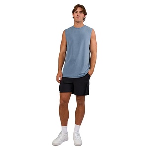 OEM High Quality Custom Design Activewear Vest Fitness Tank Top Solid Color Eco-Friendly Heavyweight 220 Gsm Longline Top - Product Image 6