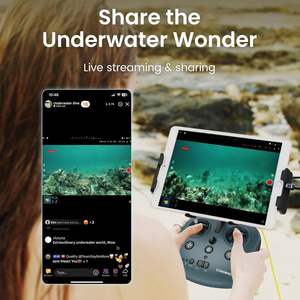 Mini Submarino Subacuático con Cámara 4K+EIS y Control Remoto, Sumergible hasta 330 pies, ROV Portátil - Product Image 4