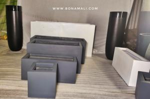 Pot de fleurs en fibre de verre FRP écologique de qualité supérieure, finition rustique classique, intérieur/extérieur, BONAMALI TIERRA pour jardin et usage domestique - Product Image 5