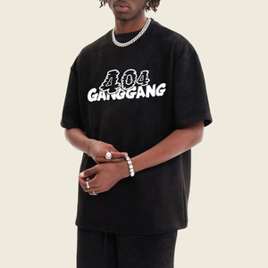 2025 nouveau Design hommes poids lourd sur la taille T-shirt coton recadrée t-shirts Logo personnalisé Boxy Fit blanc Streetwear hommes T-shirt - Product Image 2