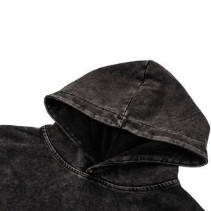 Sweat à capuche pour homme personnalisé à double couche 100% coton 350Gsm Hiver lourd en polaire coupe-vent respirant écologique - Product Image 4