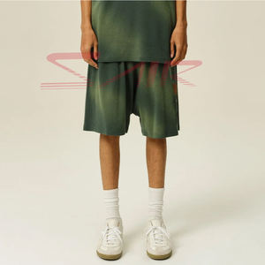 กางเกงขาสั้นผ้าฟลีซแบบเชือกผูกสำหรับผู้ชายกางเกงขาสั้นผ้าแคนวาสแบบถักมีเชือกผูกสำหรับออกกำลังกายลดแสงแดดโลโก้ออกแบบได้ตามต้องการ - Product Image 4