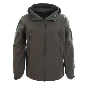 Abrigo de senderismo a prueba de viento con capucha y logotipo personalizado de la empresa para exteriores, impermeable, Polar, Softshell, chaquetas de invierno para hombre, uniforme - Product Image 3