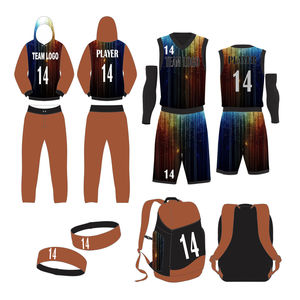 Conjuntos de Uniformes de Baloncesto Estampados de Secado Rápido Unisex 2026, Servicio OEM, Kits Deportivos Personalizados - Product Image 2