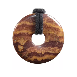 Pierres précieuses Donuts Pierre de jaspe pétrifié donut pierre naturelle cristal reiki pierres précieuses cristal de guérison donuts agate Grossiste - Product Image 3