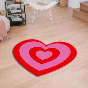 Red Pink Hearth Rug, Gift For Lovely, <b>Valentines</b> <b>Day</b> Gift, Hearth Rug For <b>Valentine</b>, Girl Room Rug <b>Decor</b>,Heart 4 - Product Image 1