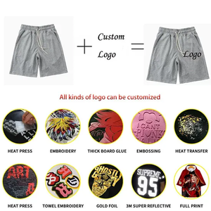 กางเกงขาสั้นของผู้ชายผ้าฝ้ายแท้กางเกงขาสั้นของผู้ชายเครื่องแต่งกายแนวสตรีทแบบกำหนดเอง100% - Product Image 3