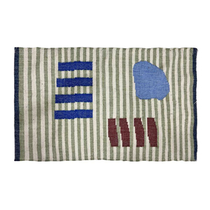 Magnifique tapis en jute tressé à la main, design moderne, antidérapant, durable, couleur unie, carré, pour la maison ou le bureau - Product Image 1
