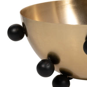 High Quality <b>Metal</b> <b>Bowl</b> With Black Coated Ball Stand Looks Attractive Decorative <b>Bowl</b> Round Serving <b>Bowl</b> for Home & Kitchen 2025 - Product Image 3