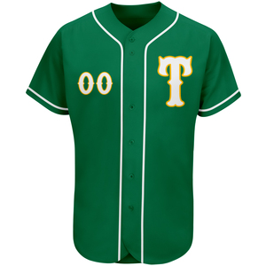 Impression par sublimation personnalisée en usine technique de broderie à manches courtes en polyester vierge rayures personnalisées pour hommes chemise de softball - Product Image 5