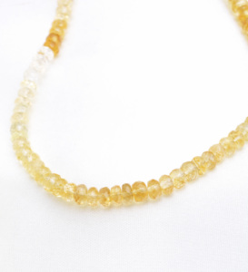 Perles facettées en citrine ombrée, 1 brin, pierre précieuse naturelle, pierre précieuse pour la fabrication de bijoux fins - Product Image 1