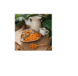 Wood Cheeses <b>Bowl</b> and Kitchenware and Restaurants <b>Heart</b> <b>Shape</b> Handmade for Hot Sale Product - Product Image 5