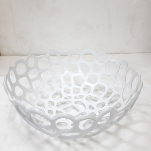 Diseño de forma de maní Grabado Pizarra Platos y platos Tazón Buena calidad Servir comida Fruta Tazón de metal de aluminio - Product Image 2