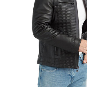 Custom Made <b>Collar</b> Design Fashion Leather <b>Jackets</b> / 2025 Design Your Own Logo Men Fashion Leather <b>Jackets</b> - Product Image 4