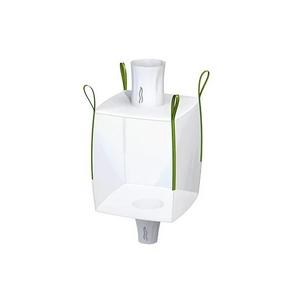 Sac FIBC de qualité industrielle avec bec verseur supérieur et inférieur et doublure pour matériaux de construction, disponible au prix direct usine - Product Image 1