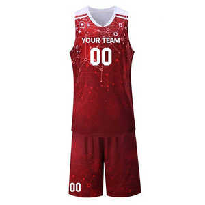 Conjuntos de Uniformes de Baloncesto Sublimados Personalizados Profesionales Unisex, Tallas Grandes, Transpirables, Antibacterianos, 100% Poliéster, Manga Corta - Product Image 5