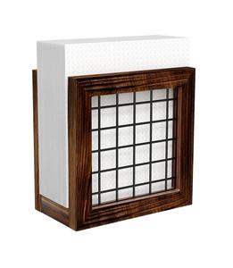 Servilletero para mesa Dorhors Farmhouse Servilletero Servilleteros de madera para encimera de cocina Mesa de comedor (Marrón rústico) - Product Image 1