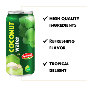 JOJONAVI Original Agua de Coco 500ml Lata Proveedor al por mayor Etiqueta privada oem odm fabricante - Product Image 2
