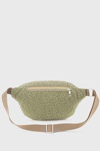 Bolso de cintura para mujer con forro de cuero peludo verde personalizable de alta calidad - Product Image 2