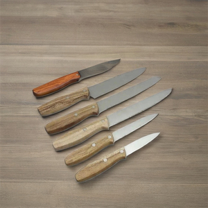 Couteau de cuisine multifonctionnel à lame en acier inoxydable de haute qualité et manche en bois, garantie de 3 ans par Zachary Industries - Product Image 2