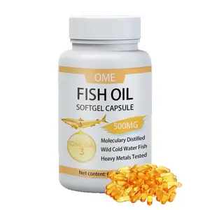 Top-notch OEM Softgel Capsules or Capsules Containing 1000mg High-Quality Fish Oil with Omega-3 Fatty Acids