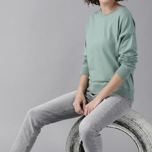 Sudaderas de Invierno para Mujer con Cuello Redondo, Personalizadas, Transpirables, con Logotipo Frontal, MOQ Bajo, en Oferta - Product Image 2