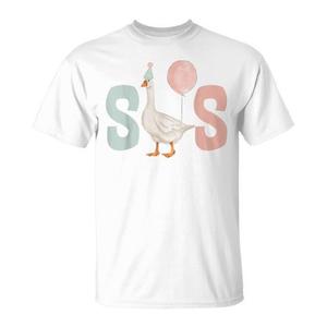 T-shirt promozionale coordinata per la famiglia per il primo compleanno di One Silly Goose Sister - Product Image 1