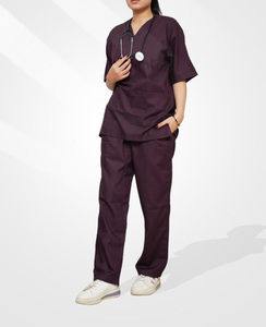 Uniformes Médicos de Verano con Logotipo Personalizado, Manga Corta, Poliéster y Elastano, para Enfermeras, Esteticistas, Dentistas, Hospitales, Clínicas Dentales, 2 Piezas - Product Image 5