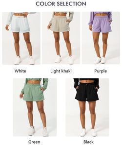 กางเกงนักขี่จักรยานเอวสูงสำหรับผู้หญิงกางเกงวิ่งเล่นฟิตเนสโยคะฟิตเนสเอวสูงสำหรับฤดูร้อนเข้ายิม - Product Image 4