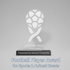 Trofeo de Acrílico Grabado Duradero para Jugador del Año de Fútbol, Elegante Premio Deportivo para Reconocimiento Corporativo y Escolar, Proveedor Mayorista - Product Image 2