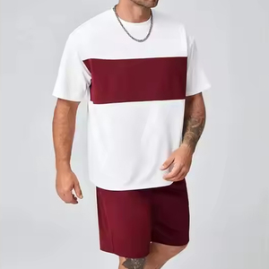 DAKHA SPORTS Conjunto de Camiseta y Pantalones Cortos de Verano para Hombre, Dos Tonos, Ecológico, de Secado Rápido, Transpirable, Tejido de Punto de Algodón/Poliéster - Product Image 3