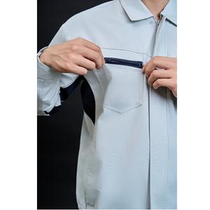 Ensemble de vêtements de travail confortable et sûr, à manches longues, haute visibilité, durable, OEM Vietnam FMF, gris respirant pour hommes - Product Image 5