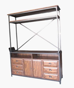 MUEBLE DE NOGAL MATTEO MEDIA HUTCH para sala de estar, cocina, dormitorio - Product Image 4