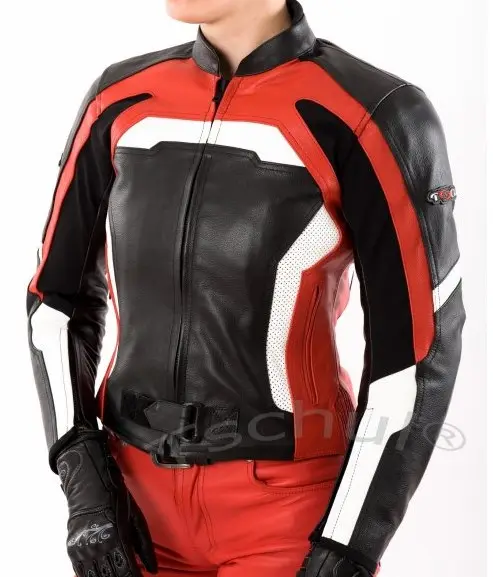 Novo estilo design personalizado logotipo privado mulheres motocicleta genuína vaca couro removível armadura destacável colcha forro senhoras jaqueta