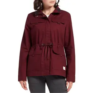 2024 최고의 패션 디자인 숙녀 유틸리티 재킷 공장 직접 공급 업체 긴 소매 여성 유틸리티 재킷 겨울