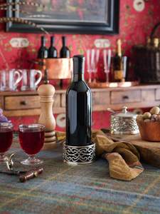 Luxury Stainless Steel Nickel Plated Eco-Friendly Axiom Brand <b>Bottle</b> <b>Coaster</b> Dining Table Home Bar Kitchen Decor Accessories - Product Image 6